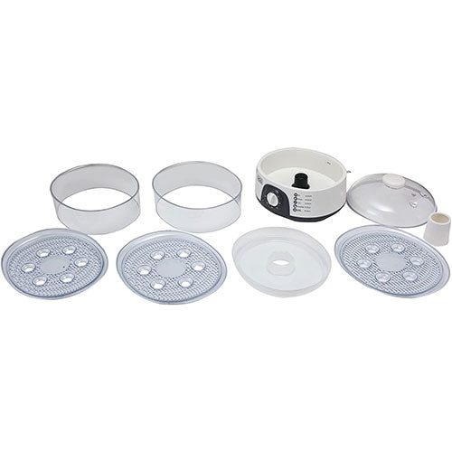 Black & Decker 220 volt steamer HS6000 10 liter 3 tier White food steamer 220v 240 volts 50 hz - 220 - Electronics