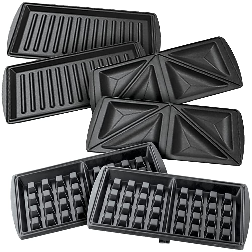 Black & Decker 220 volts Sandwich Maker with Grill and Waffle Maker TS2090/2130 - B5 750/780 Watts 3 in 1 220V 240 Volts 50 hz - 220 - Electronics