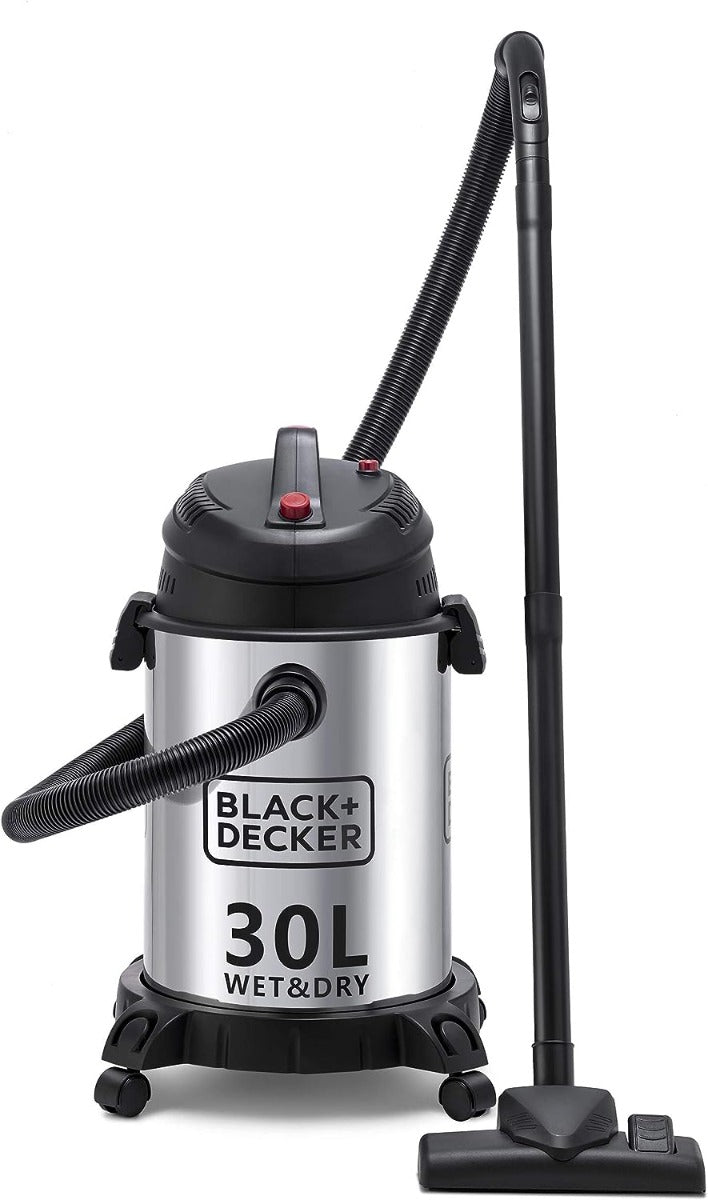 Black & Decker 220 volts wet dry shop vac 30 Liter WV1450 - B5 1600 Watts 30L Stainless Steel Wet & Dry Drum vacuum 220v 240 volt 50 hz - 220 - Electronics