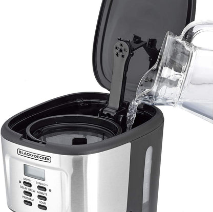 Black & Decker DCM85 - B5 220 volts Coffee Maker 900 watts Digital Programmable 12 cup Coffee Maker 220 V 240 Volts 50 hz - 220 - Electronics