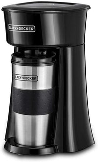 Black & Decker DCT10 - B5 220 volt Coffee maker 650 watts with 360 ML travel mug 220v 240 volts 50 hz - 220 - Electronics