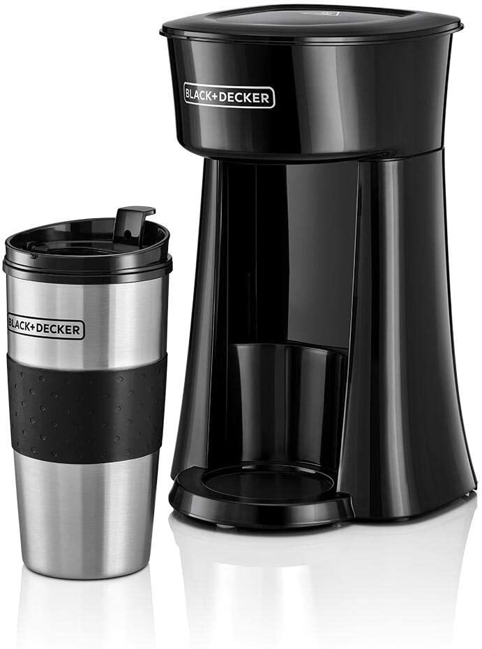 Black & Decker DCT10 - B5 220 volt Coffee maker 650 watts with 360 ML travel mug 220v 240 volts 50 hz - 220 - Electronics