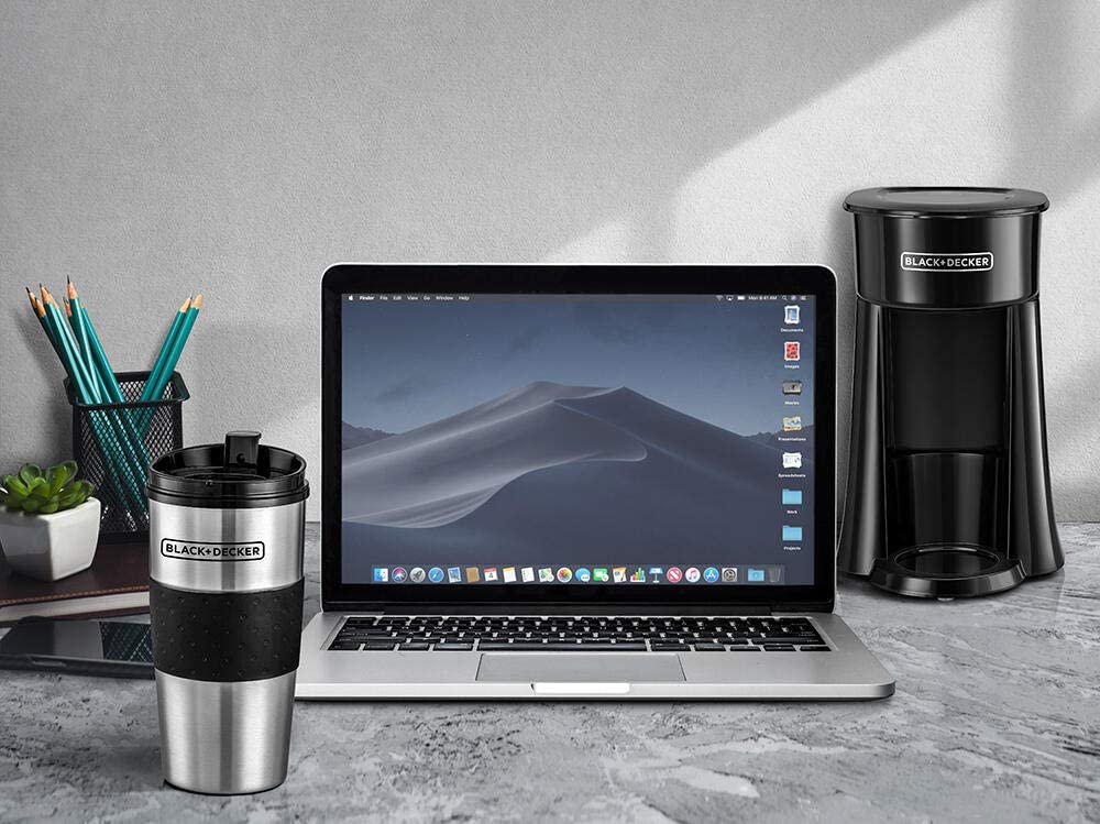 Black & Decker DCT10 - B5 220 volt Coffee maker 650 watts with 360 ML travel mug 220v 240 volts 50 hz - 220 - Electronics