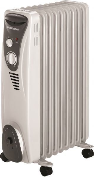 Black & Decker OR09D Nine Fin Oil Radiator Heater 220 volts 50 hz - 220 - Electronics