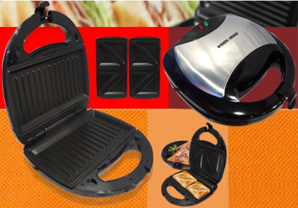 Black & Decker Sandwich Maker TS2080 Sandwich Maker & Grill 220v 240 volts 50 hz - 220 - Electronics