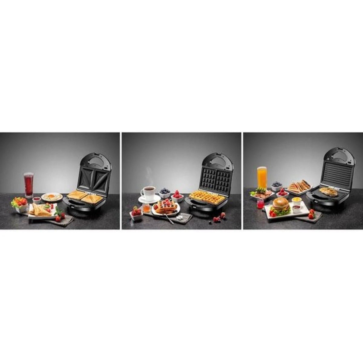 Black & Decker sandwich maker waffle maker and Grill TS2130 - B5 3 in 1 Sandwich Waffle Maker & Grill for 220v 240 volts 50 hz - 220 - Electronics