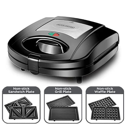 Black & Decker sandwich maker waffle maker and Grill TS2130 - B5 3 in 1 Sandwich Waffle Maker & Grill for 220v 240 volts 50 hz - 220 - Electronics
