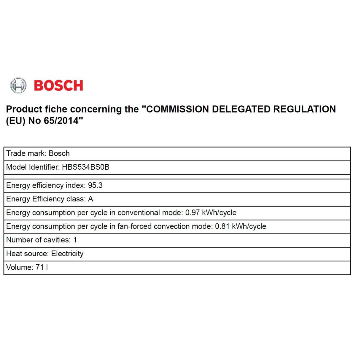 Bosch 220 volt Built in Oven HBS534BSOB 24" Electric Oven 220v 240 volt 50 hz - 220 - Electronics