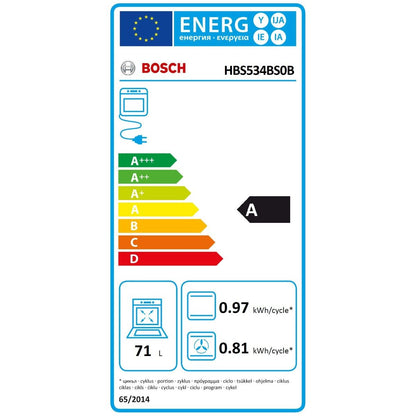 Bosch 220 volt Built in Oven HBS534BSOB 24" Electric Oven 220v 240 volt 50 hz - 220 - Electronics