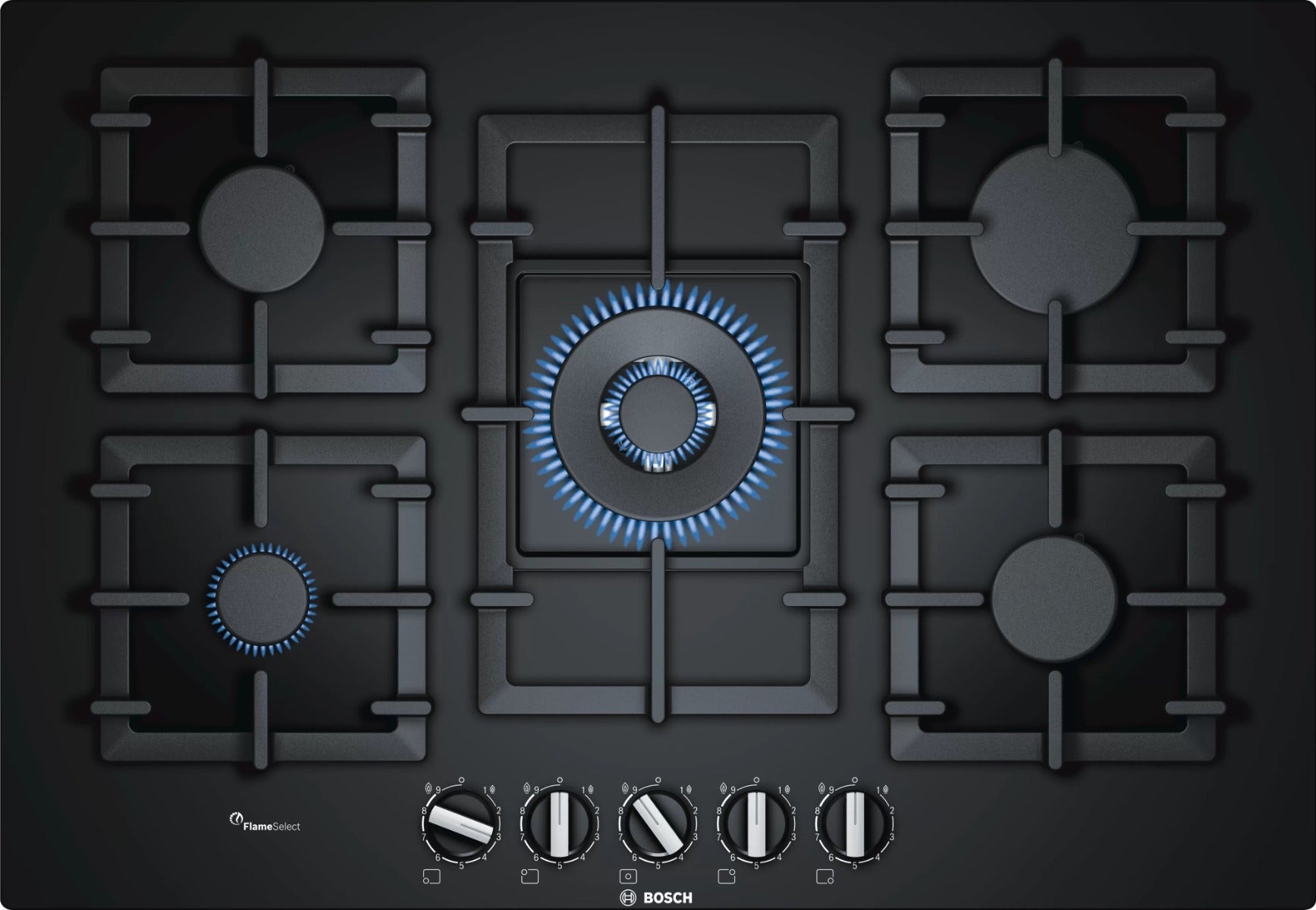 Bosch 220 volts PPQ7AB90UK Gas Cooktop 75cm 30 Inch 5 Burner Cooktop 220v 240 volts - 220 - Electronics