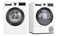Bosch 220 volts washer 10KG front load and 9kg Electric clothes Dryer set 220 volts 50 hz WGG25401 & WQG24509 - 220 - Electronics