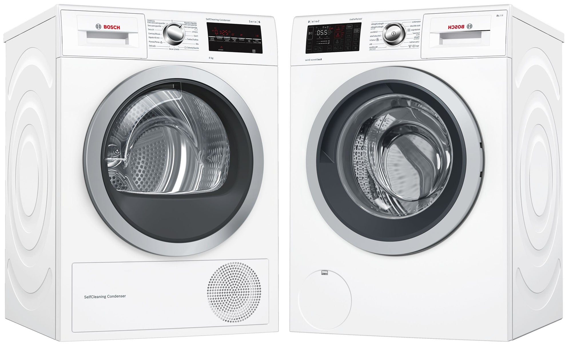 Bosch WAT28461/WTG86400 220v 50hz Front Load Washer/Dryer Combo Pack - 220 - Electronics