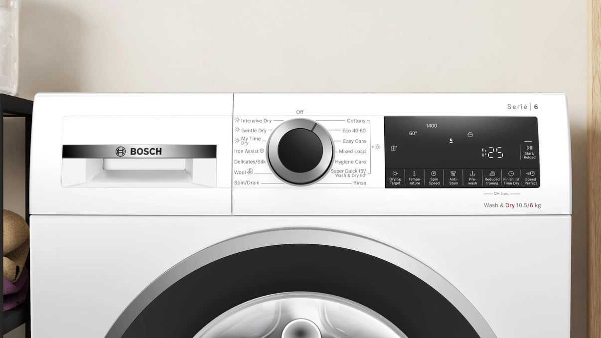 Bosch WNG25401220v 220v washer dryer combo combination 10.5 KG washer 6 KG dryer 220 volt 50 hz - 220v volt electronics