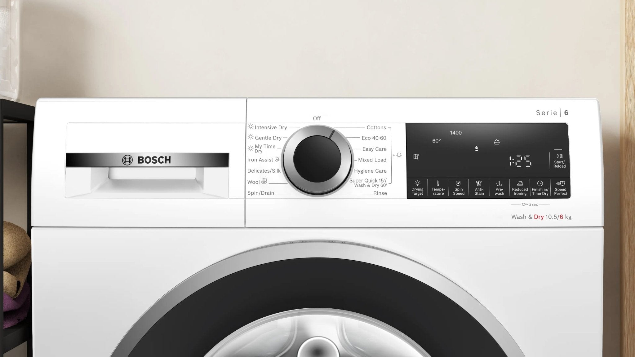 Bosch WNG25401220v 220v washer dryer combo combination 10.5 KG washer 6 KG dryer 220 volt 50 hz - 220v volt electronics