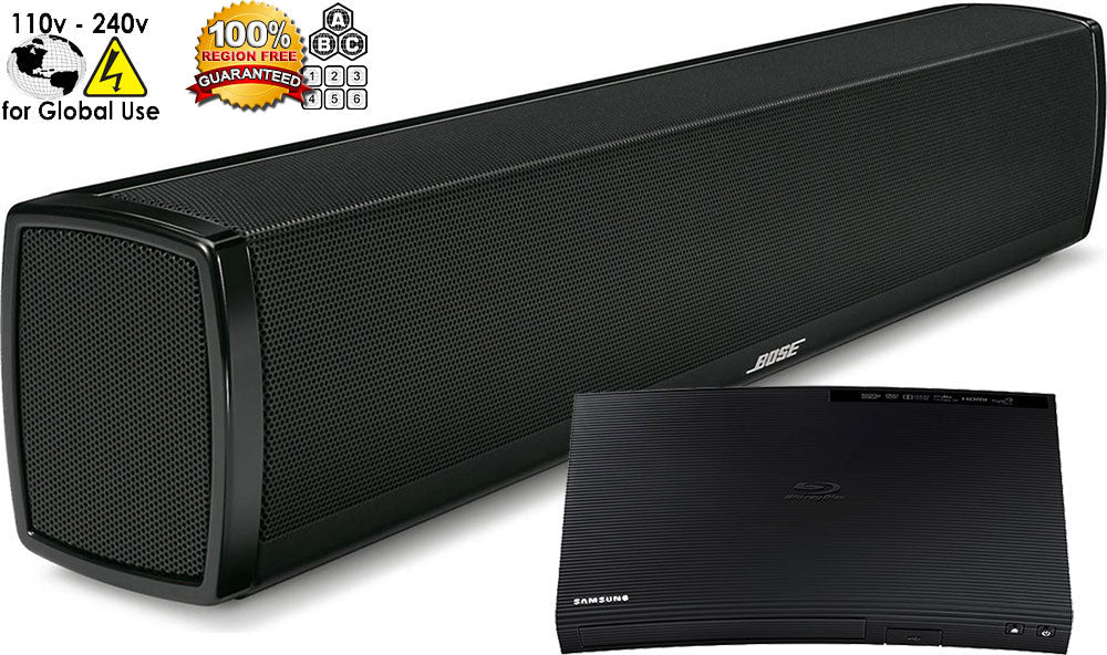 Bose Package Samsung BD - J5100 Region Free Blu Ray Player with Bose(R) CineMate(R) 120 Home Theater System 110 - 220 240 volts - 220 - Electronics