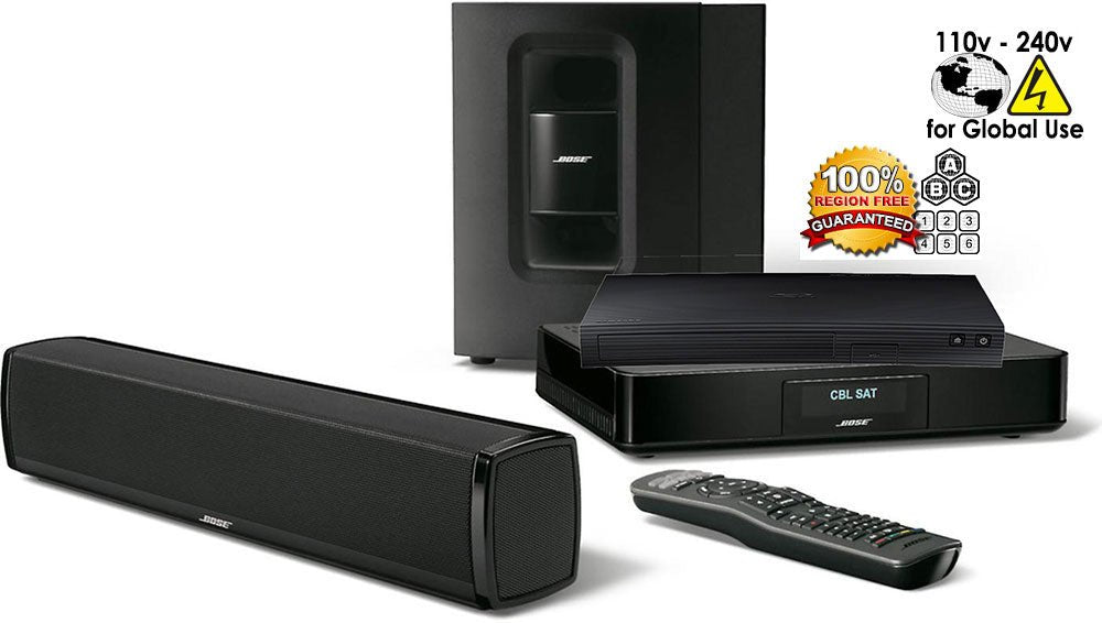 Bose Package Samsung BD - J5100 Region Free Blu Ray Player with Bose(R) CineMate(R) 120 Home Theater System 110 - 220 240 volts - 220 - Electronics