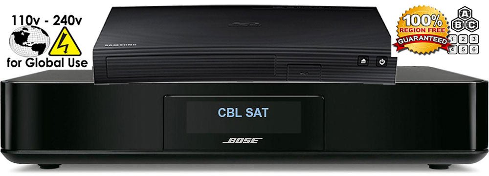 Bose Package Samsung BD - J5100 Region Free Blu - ray player with Bose(R) CineMate(R) 520 home theater system 110 - 220 240 volts - 220v volt electronics