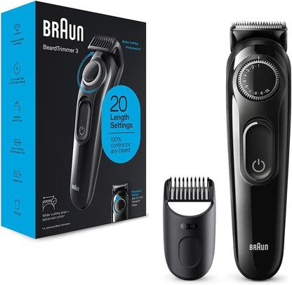 Braun BT3300 220v Euro Plug Cordless Beard Trimmer With 20 Length Settings 220 volt - 220v volt electronics