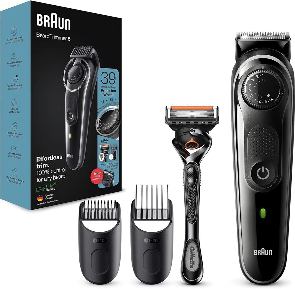 Braun BT5342 220 Volt Euro Plug Cordless Beard Trimmer With 39 Length Settings 220v - 220v volt electronics
