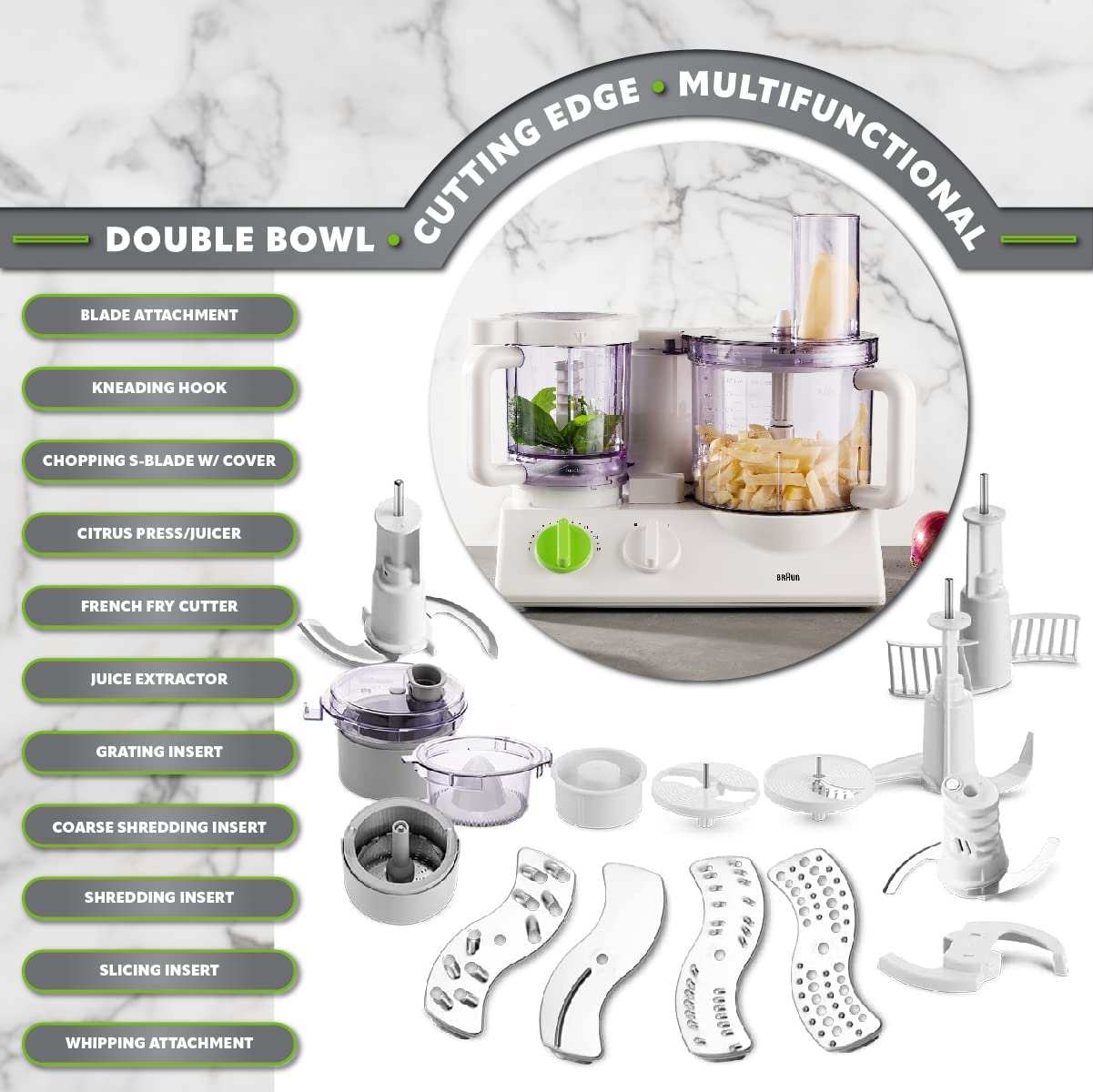 Braun FX3030 220 Volt Food Processor / Blender/ and citrus juicer 220 Volt/50 Hertz - 220v volt electronics