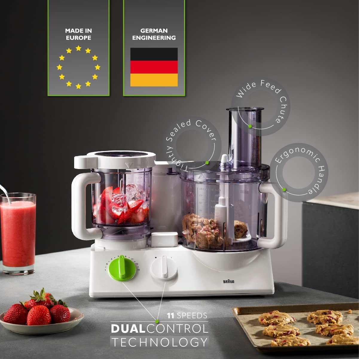 Braun FX3030 220 Volt Food Processor / Blender/ and citrus juicer 220 Volt/50 Hertz - 220v volt electronics