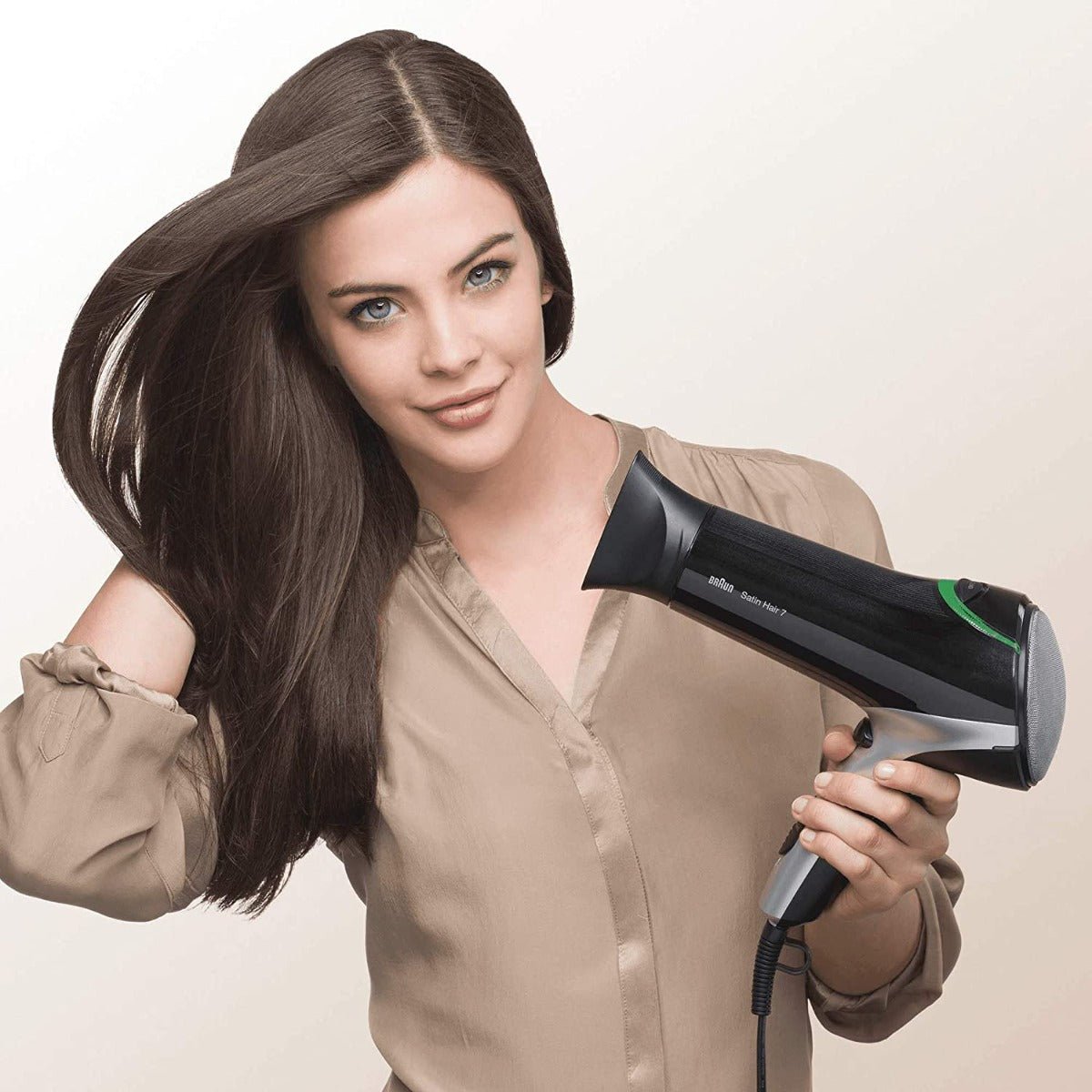 Braun HD710 Satin Hair 7 IONTEC Hair Dryer with Satin Protect 2200 watts 220 v 240 volts 50 hz - 220 - Electronics