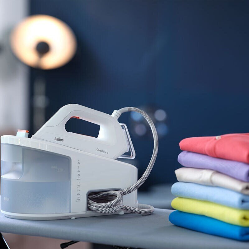 Braun IS3132WH CareStyle 3 Steam Generator Station Iron WHITE 220 v 240 volt 50 hz - 220 - Electronics