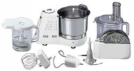 Braun K3000 220 Volt Food Processor - 220v volt electronics