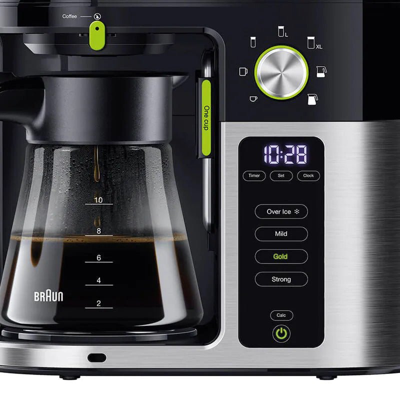 Braun KF9050BK Multi Serve Drip Coffee Machine Stainless / Black 220 v 240 volt 50 hz - 220 - Electronics
