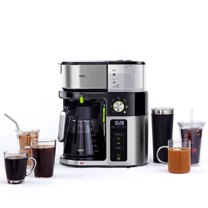 Braun KF9050BK Multi Serve Drip Coffee Machine Stainless / Black 220 v 240 volt 50 hz - 220 - Electronics