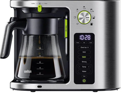 Braun KF9170SI Multi Serve Drip Coffee Machine + Hot water Stainless Steel 220 v 240 volts 50 hz - 220 - Electronics