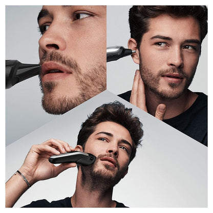 Braun MGK7321 220v 10 - in - 1 Face & Head, Beard Trimmer Hair Clipper Styling Kit with Gillette Razor 220 volt Euro plug - 220v volt electronics