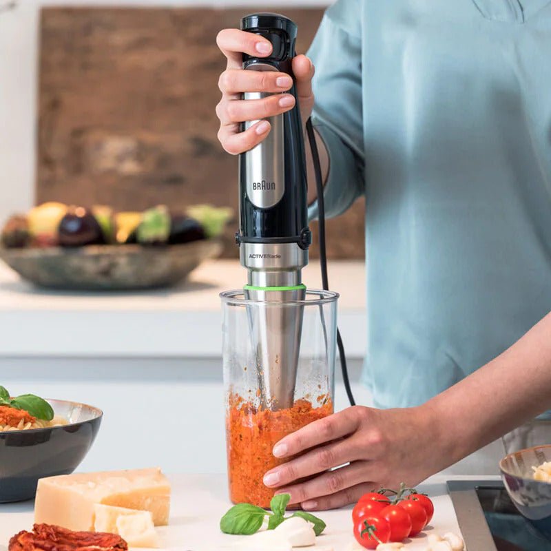 Braun MultiQuick 7 Hand Blender 1000 Watts ( Blender / Chopper accessory ) MQ7045X 220 v 240 volts 50 hz - 220 - Electronics