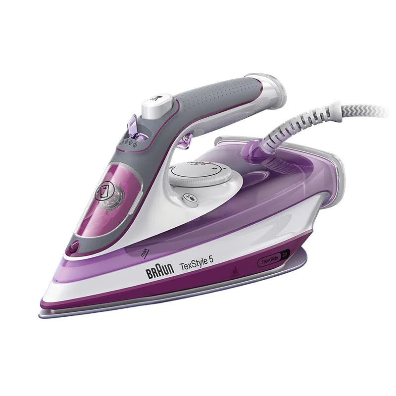 Braun SI5037VI 2700 Watts TexStyle 5 Steam Iron Violet 220 v 240 volt 50 hz - 220 - Electronics