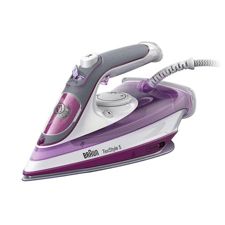 Braun SI5037VI 2700 Watts TexStyle 5 Steam Iron Violet 220 v 240 volt 50 hz - 220 - Electronics