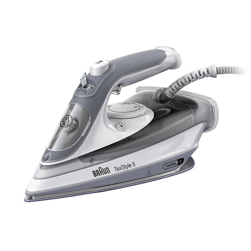 Braun SI5078GY 2800 Watts TexStyle 5 Steam Iron Grey 220 v 240 volt 50 hz - 220 - Electronics