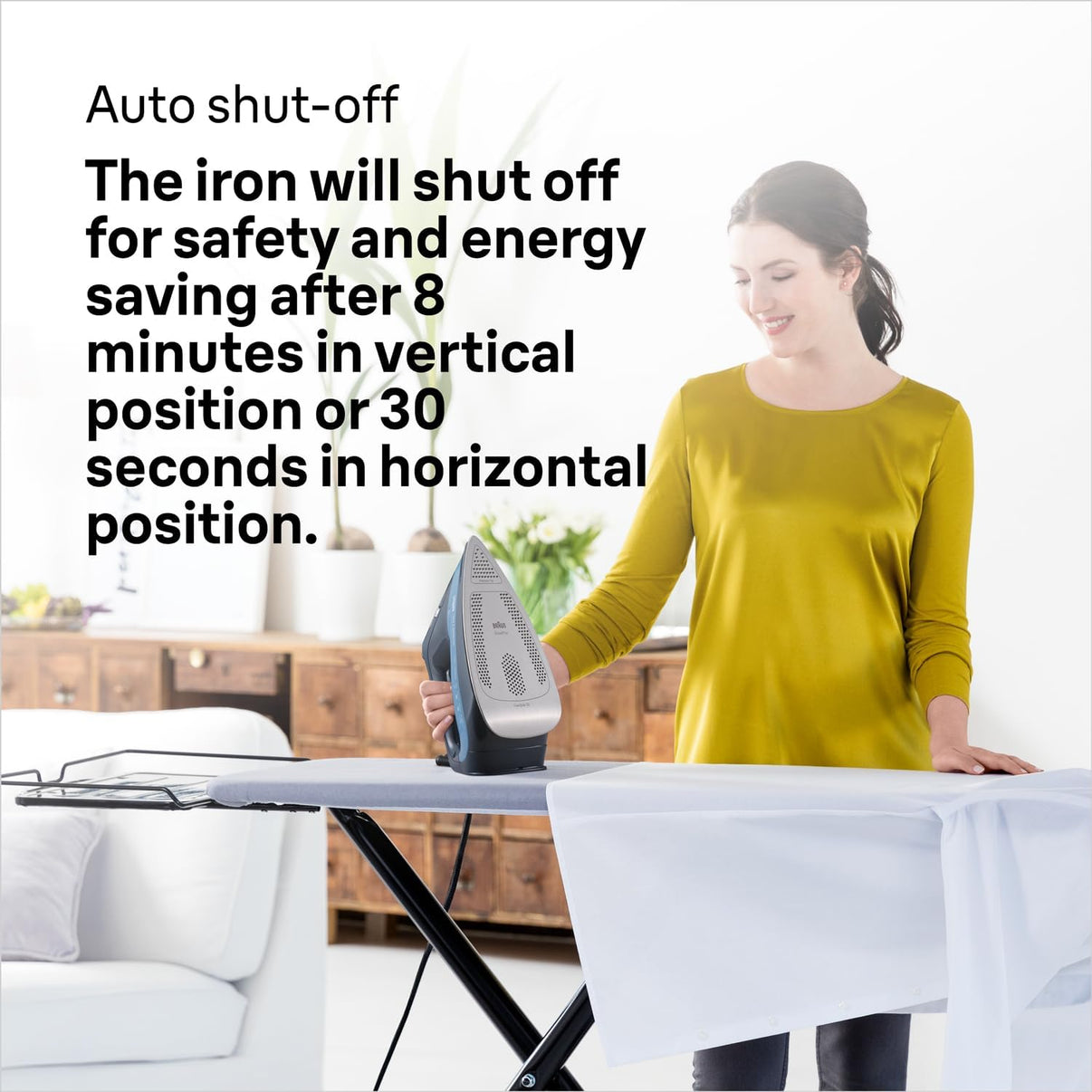 Braun SI7160BL 220V Professional Steam Iron – Heavy Duty 3000W Clothes Iron for International Use 220 volt - 220v volt electronics