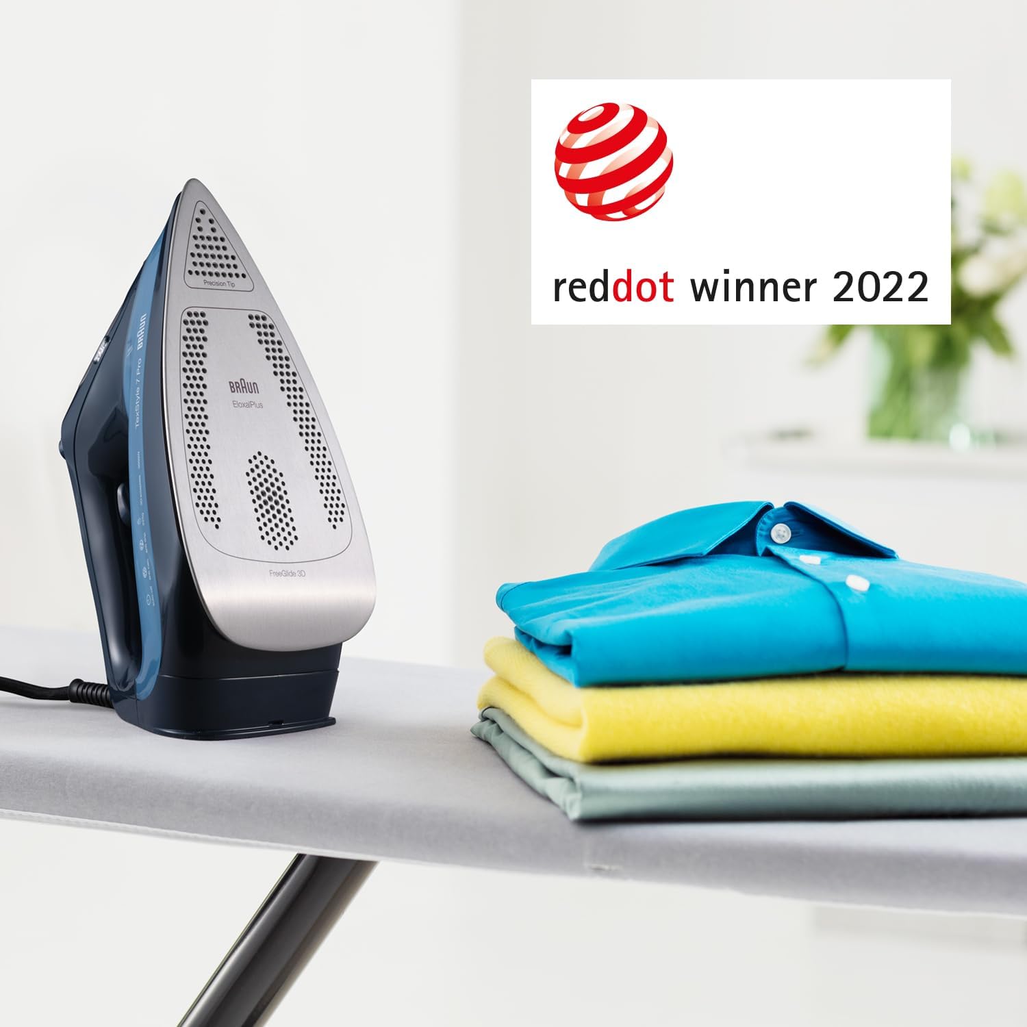 Braun SI7160BL 220V Professional Steam Iron – Heavy Duty 3000W Clothes Iron for International Use 220 volt - 220v volt electronics