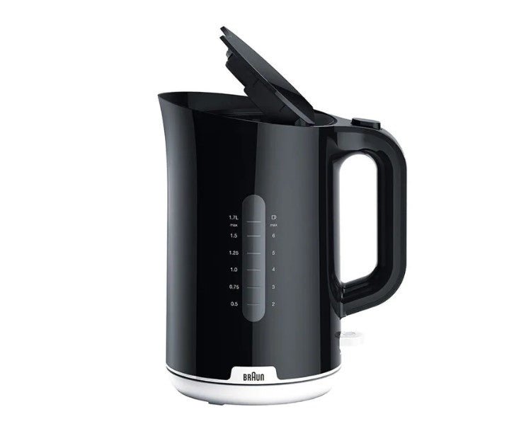 Braun WK1100 BLACK Hot water Kettle 1.7 liter 2200 watts 220 v 240 volts 50 hz - 220 - Electronics