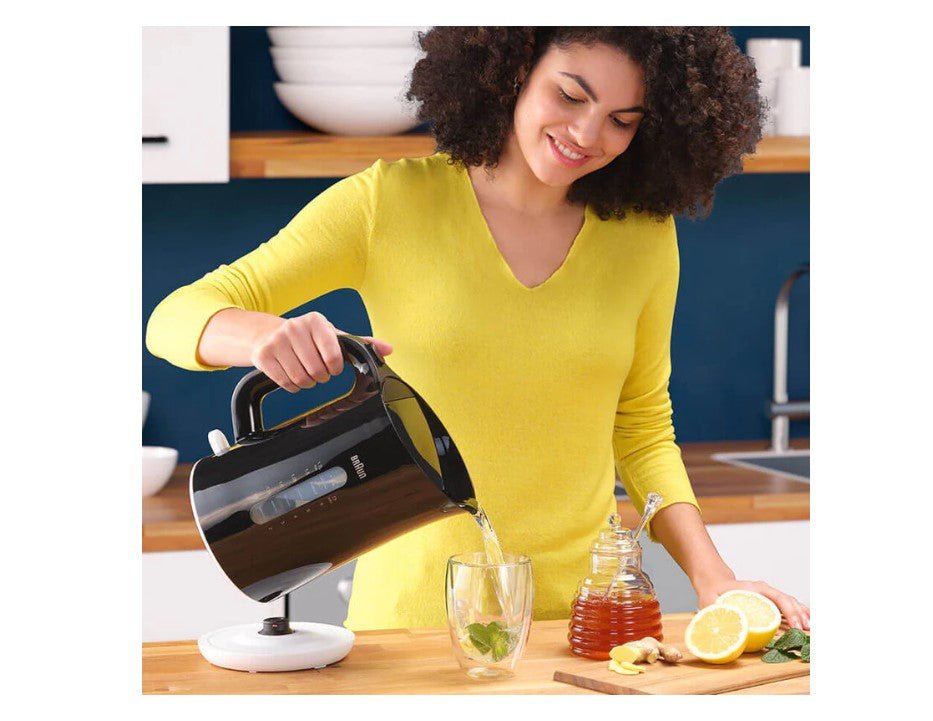 Braun WK1100 BLACK Hot water Kettle 1.7 liter 2200 watts 220 v 240 volts 50 hz - 220 - Electronics