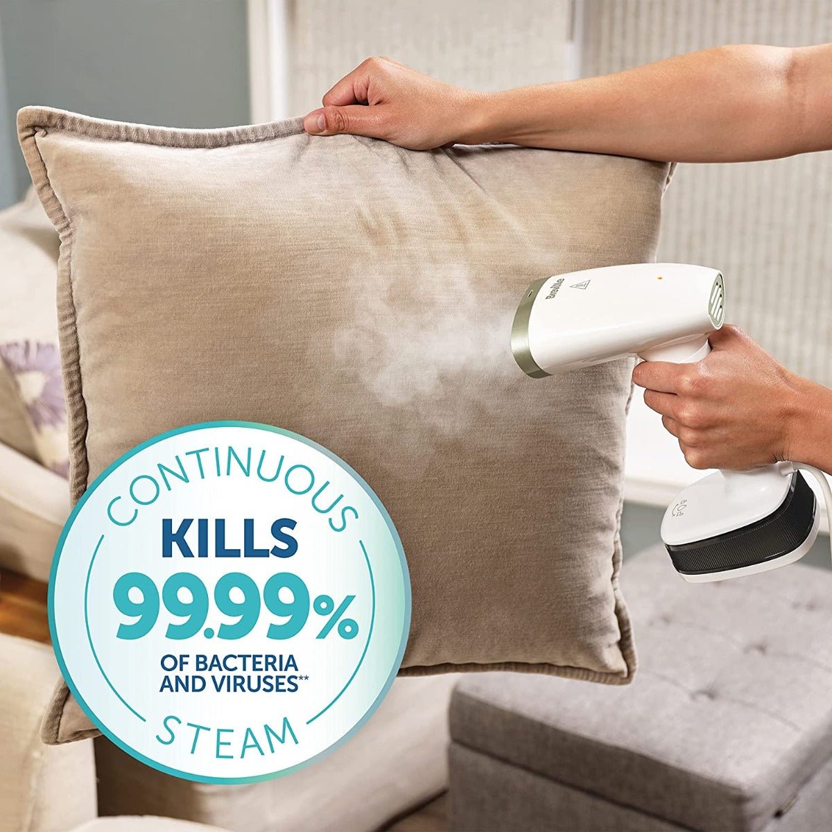Breville 220 volts Garment steamer Steam Iron handheld 220v 240 volt clothes steamer travel bag included fast heat up 1400w - 220 - Electronics