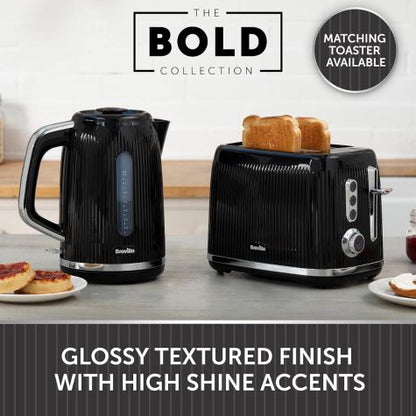 Breville 220 volts kettle black Fast Boil Black and Silver color 3kW 1.7 liters 220v 240 volt VKT221220v - 220 - Electronics