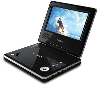 Coby 7" DV - 706 Portable Region Free DVD Player - 220v volt electronics