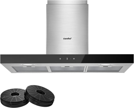 Comfee KWH90TSHM77 220 volts 36 inch range hood extractor fan recirculating and ducted 90cm - 220 - Electronics