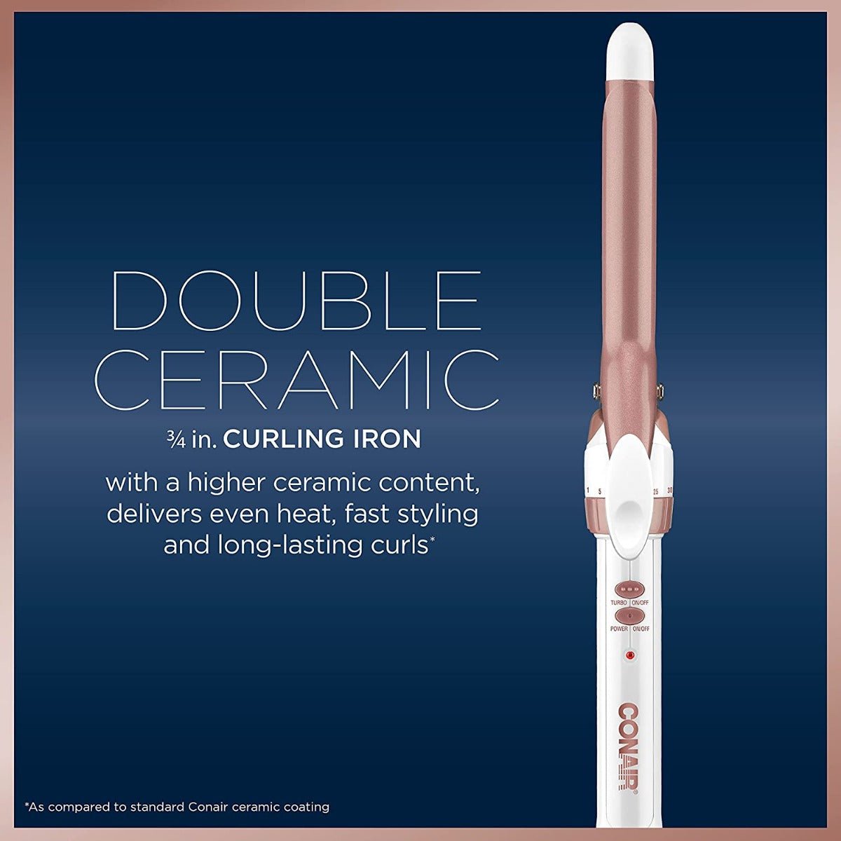 Conair 220 volts ceramic curling iron 3/4 (0.75) inch Curling iron 110 - 220 240 volts CD700G - 220v - 220 - Electronics