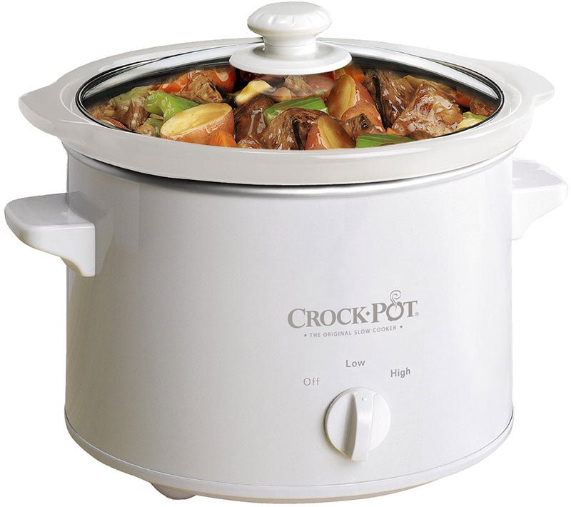 Crock Pot Slow Cooker 220 volt 240 volts, 2.4 Litre - White CP5025W / CSC046 - 220v volt electronics