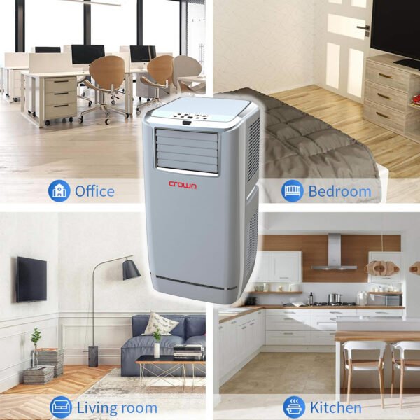 Crownline PAC - 224 Portable Air Conditioner 14000 BTU with Remote Control 220v 240 volts 50 hz - 220 - Electronics