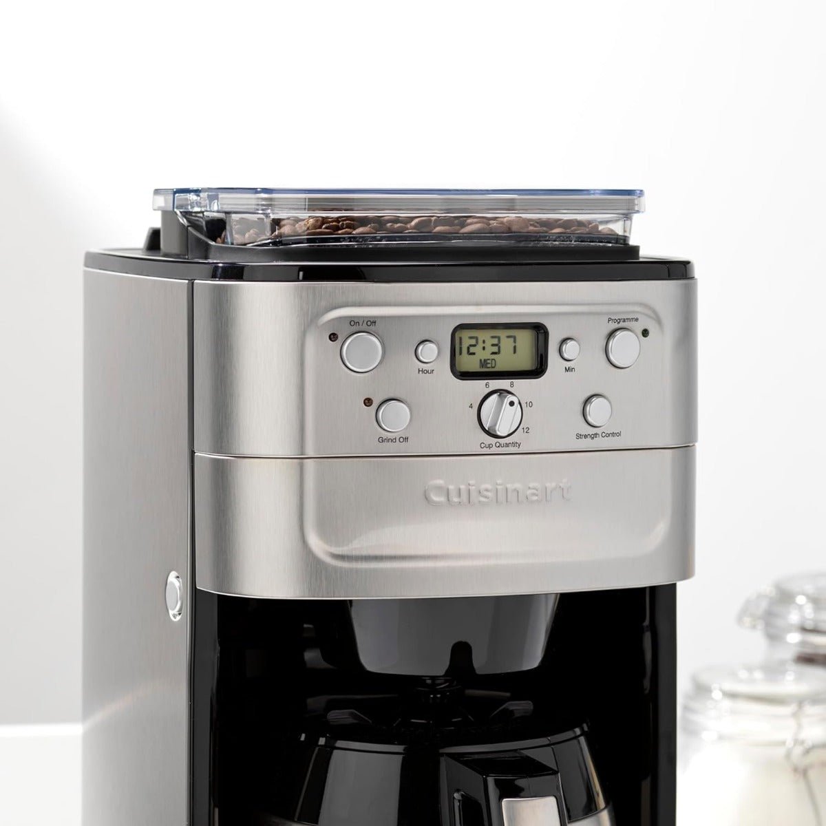 Cuisinart pro 220 volts Bean to cup coffee maker with insulated carafe jug built in burr grinder 220v 240 volt 50 hz - 220 - Electronics