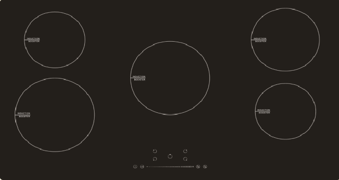 Culina 220 volt induction cooktop 90 cm electric stovetop hob 36 inch 90cm f5 burner zone 220v 240 volts 50 hz CATAUBIND90F cook top - 220 - Electronics