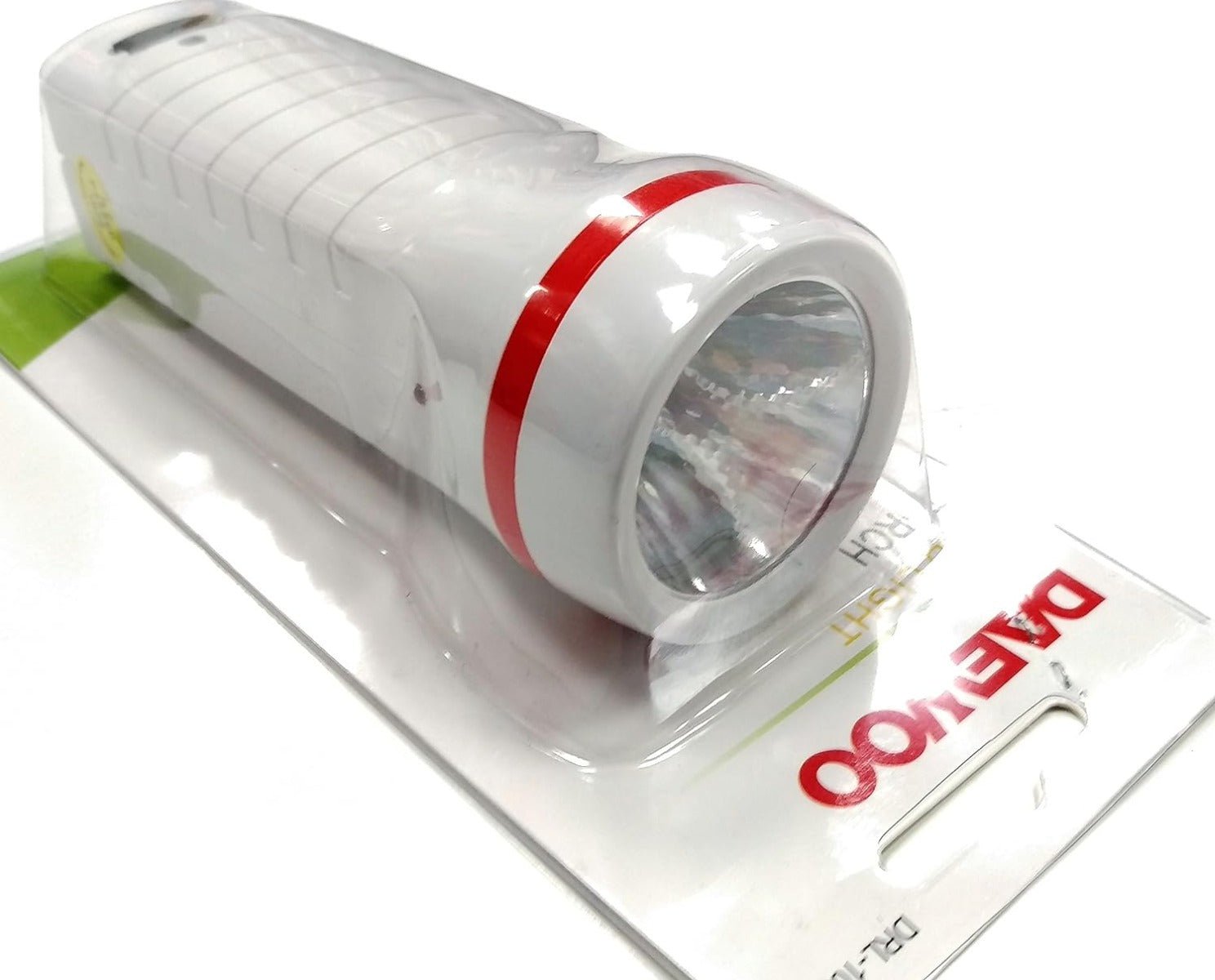 Daewoo 220 volts rechargeable torch flash light DRL1000 700 mAh LED MINI Torch Flashlight White color 110 volt 220v 240 volts 50 60 hz - 220 - Electronics